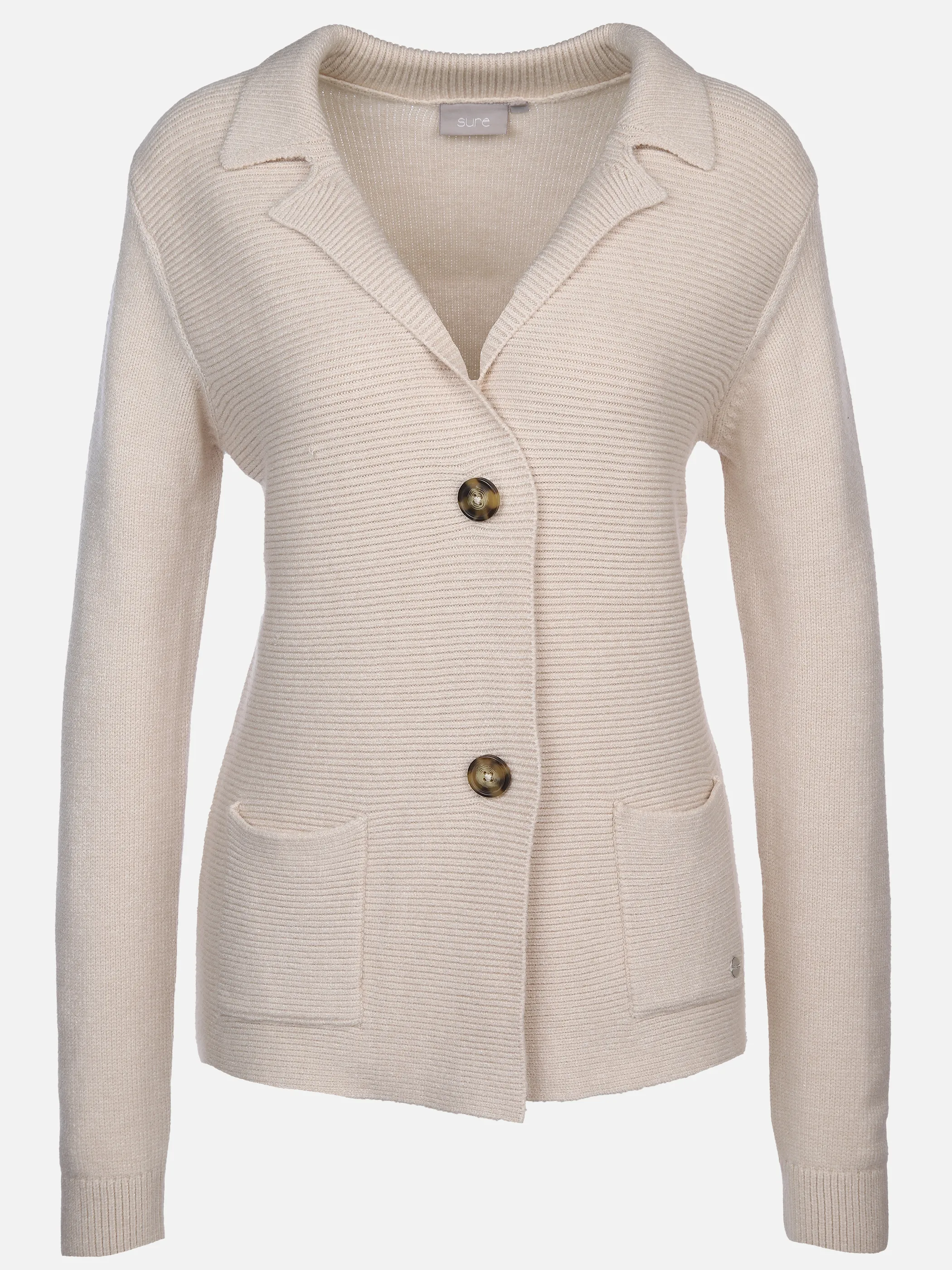 Damen Strickblazer mit zwei Knöpfen
