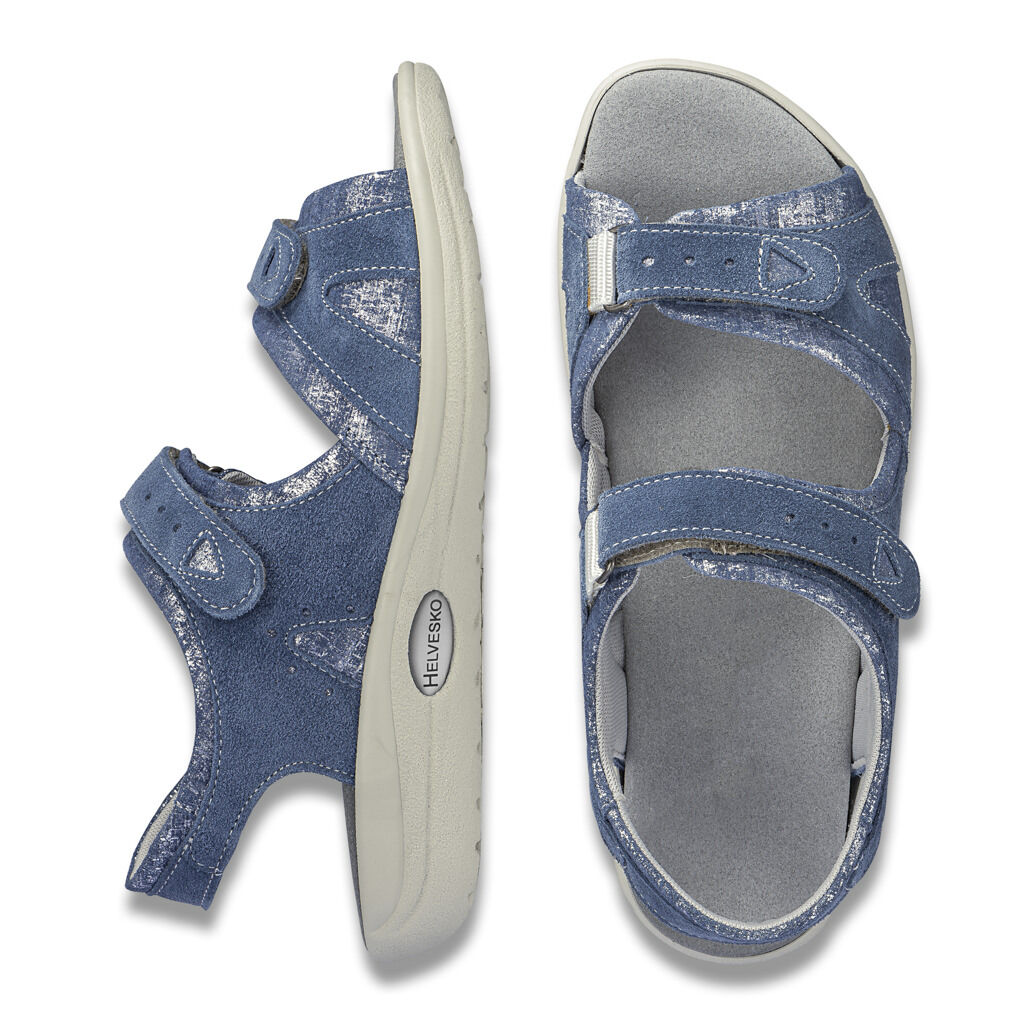 DAMEN - Sandale SABRINA jeans-silber