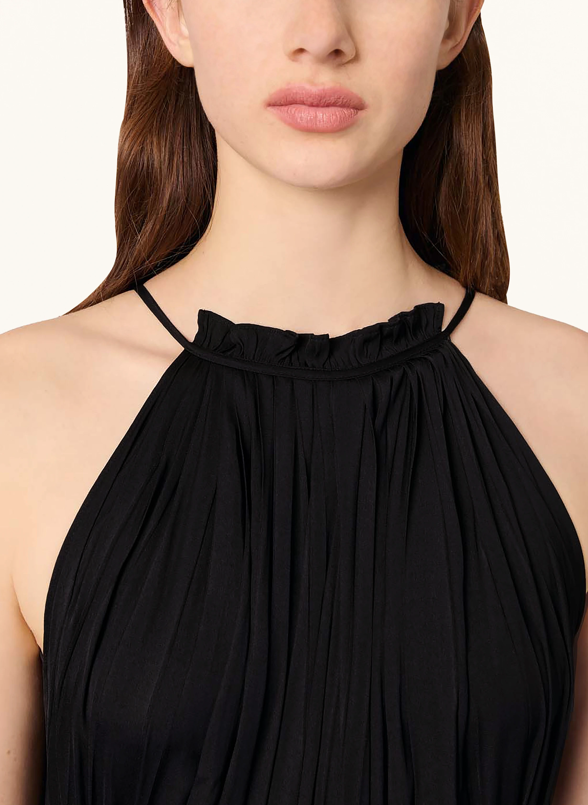 maje Jumpsuit mit Plissees und Cut-out