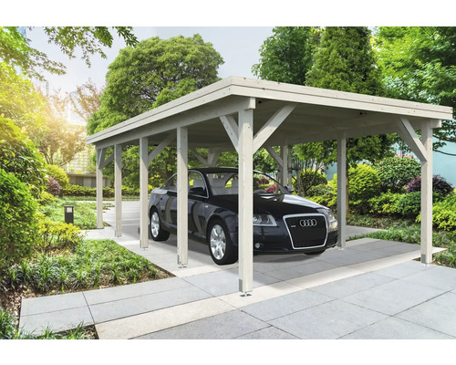 Enkele carport Palmako Karl 23,1 m² 360x762 cm naturel