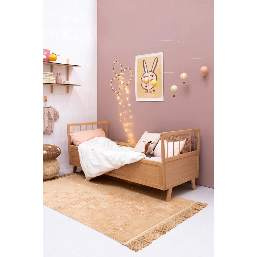 Tapis Petit Kinderteppich Emily dots beige 170 x 120 cm