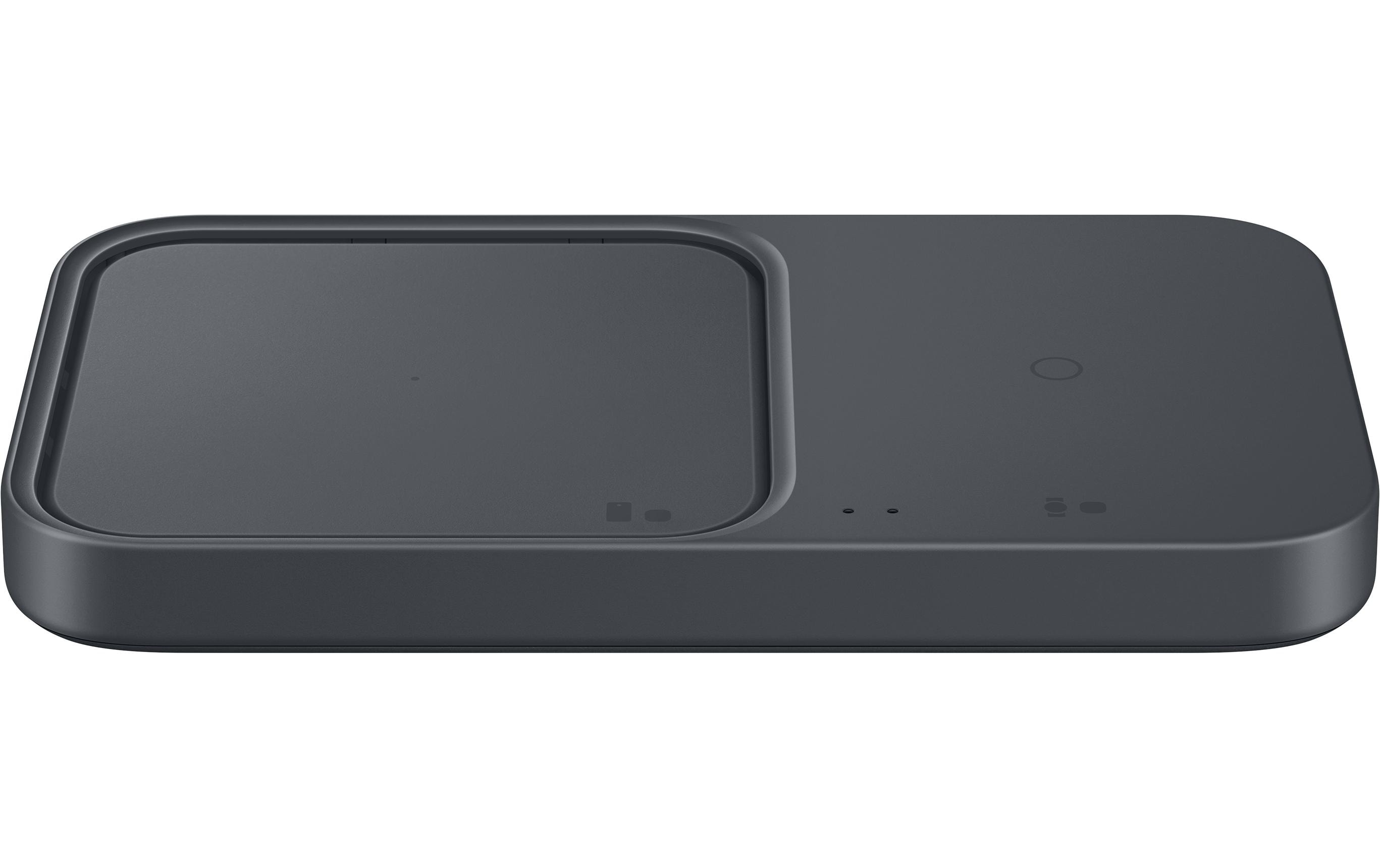 Wireless Charger Pad Duo EP-P5400 SchwarzInduktives Ladepad für kompatible Smartphones, Galaxy Watch und Galaxy Buds