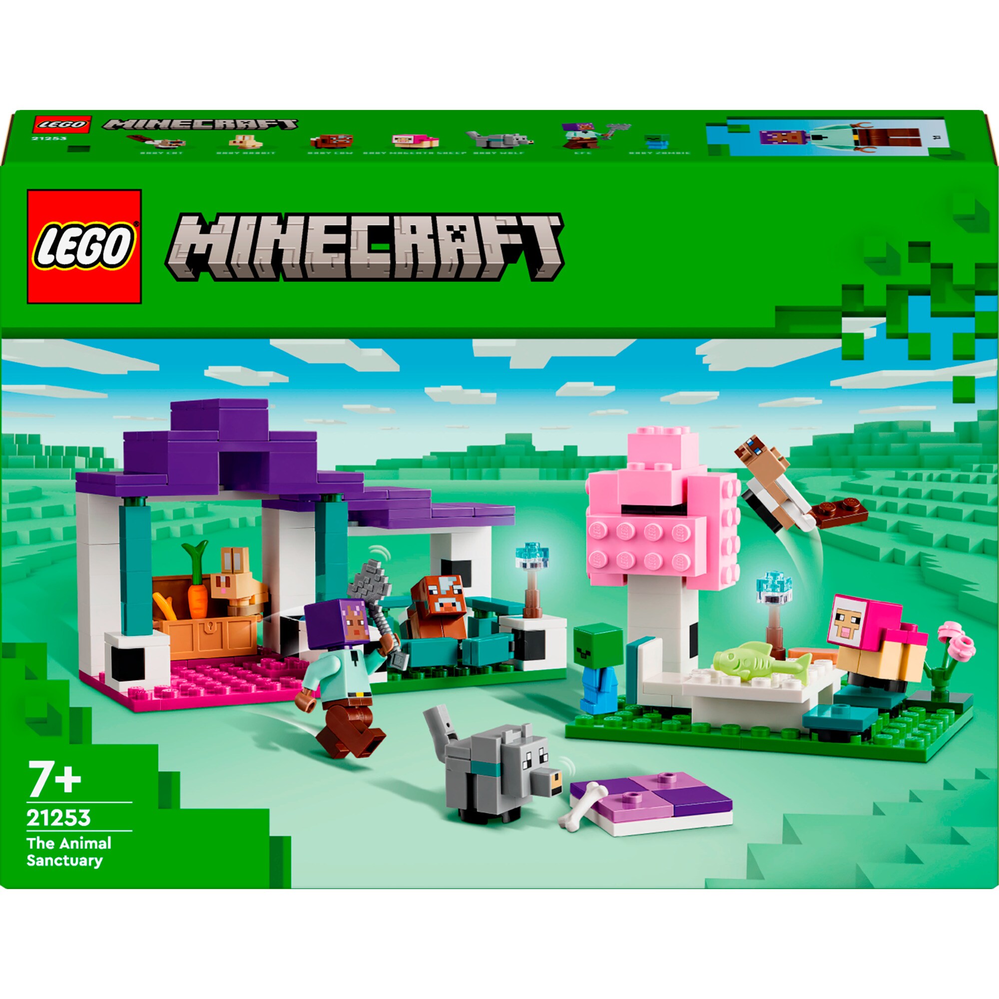 LEGO Konstruktionsspielzeug Minecraft Das Tierheim