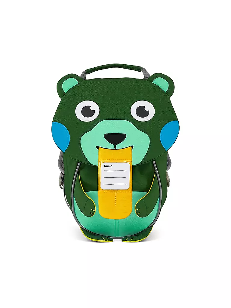 AFFENZAHN Kindergartenrucksack Kreativ Bär dunkelgrün