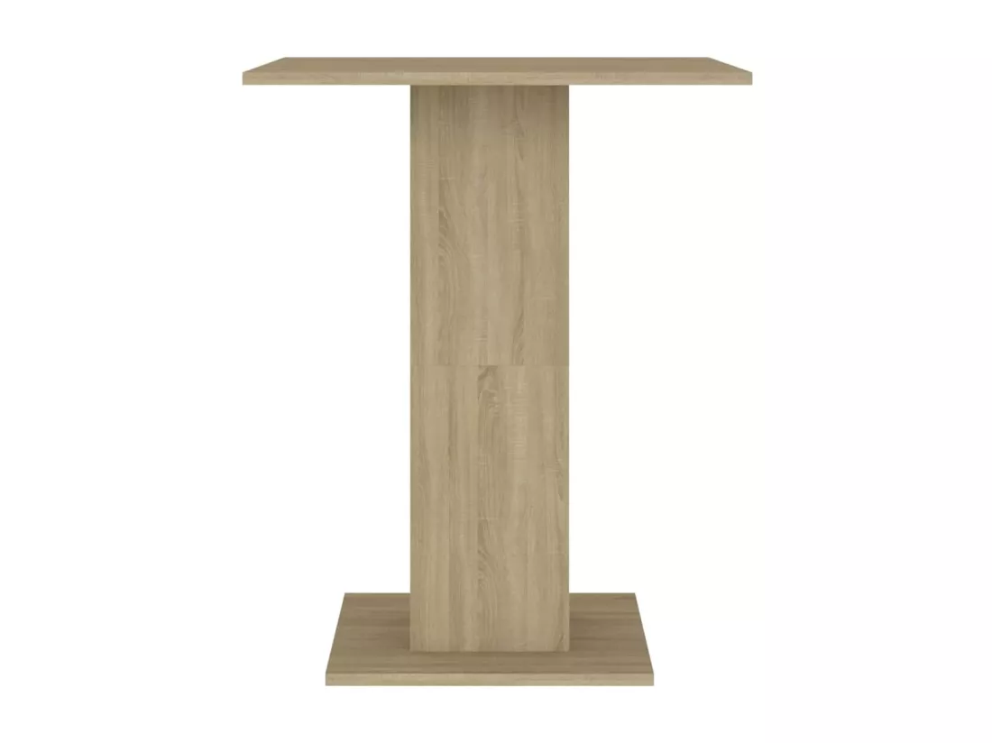 Table de bistro Chêne sonoma 60x60x75 cm Aggloméré