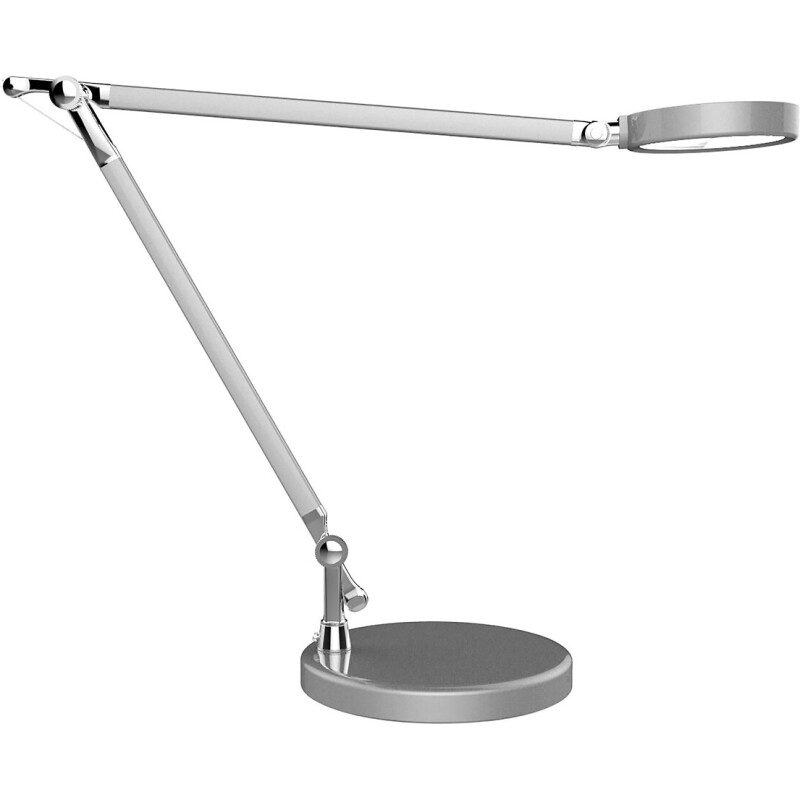 Lampe de bureau Led Unilux senza2 gris métal/chrome prise Europe