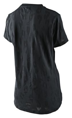 Maillot Manches Courtes Femme Troy Lee Designs Lilium Jacquard Noir