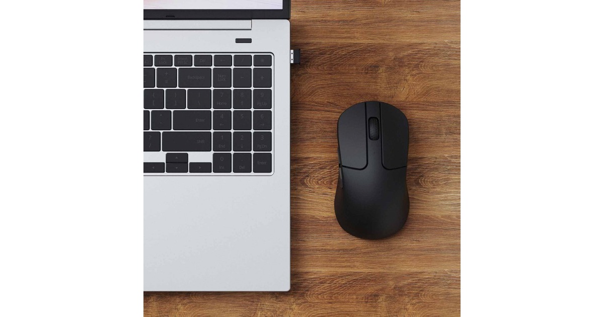 KeychronM3 Mini Wireless gaming muis  (Zwart, 100 - 26.000 dpi, 1000Hz, 2.4 GHz / Bluetooth / USB)