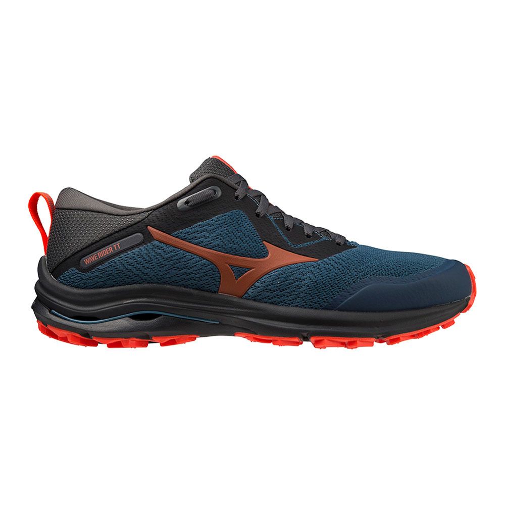 Mizuno WAVE RIDER TT - Chaussures trail Homme blue ashes/soleil/black oyster