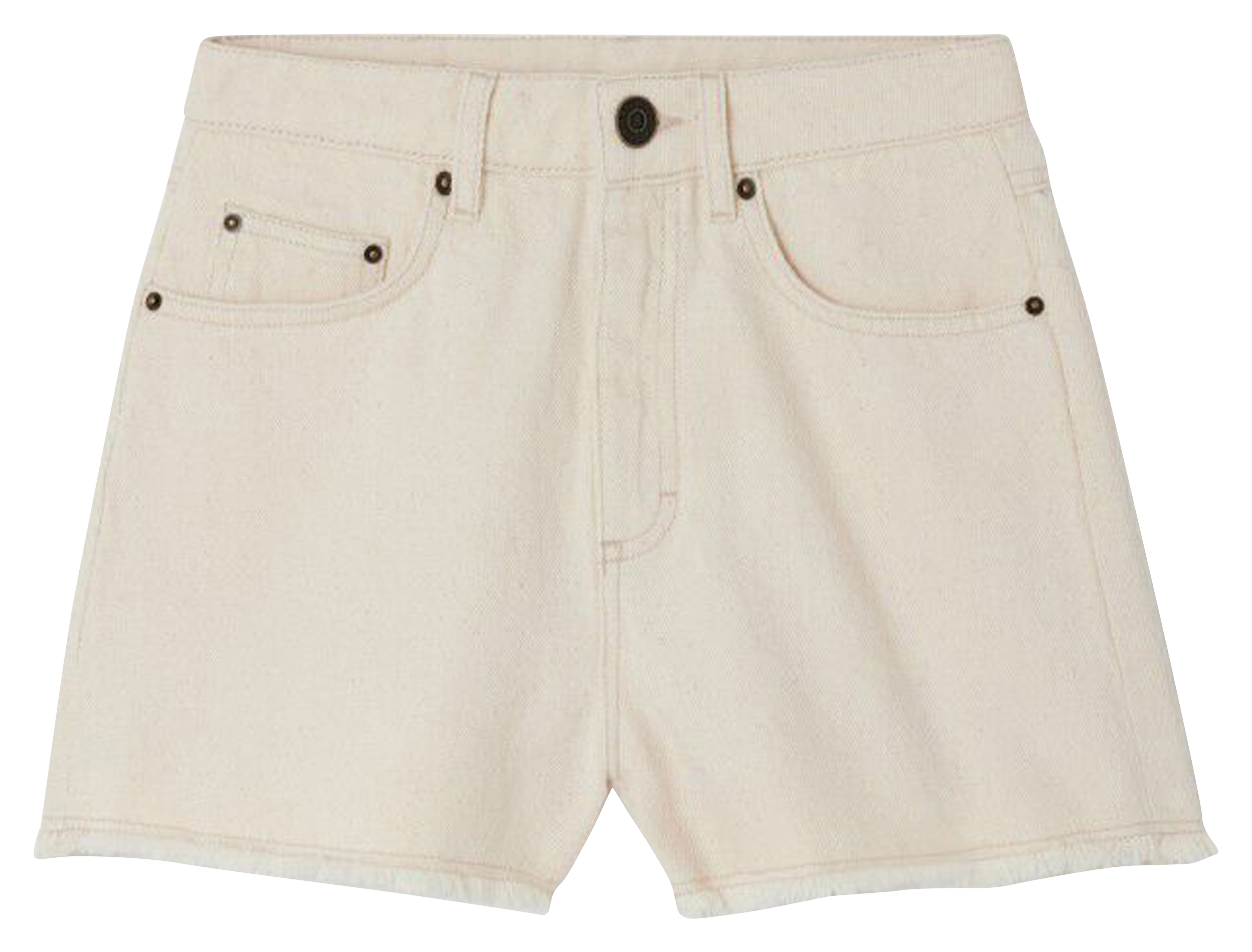 TINEBOROW - Short taille haute en coton recyclé | Beige