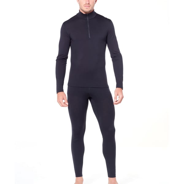 T-shirt thermique ICEBREAKER 200 OASIS LS HALF ZIP BLACK