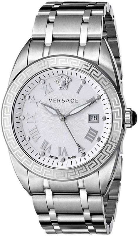 Versace - Chronograaf Horloge - Zilver - RVS - Swiss Made