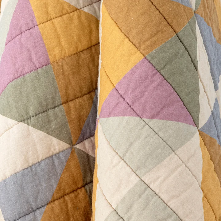 Bloomingville - Crewe Quiltdecke, gelb
