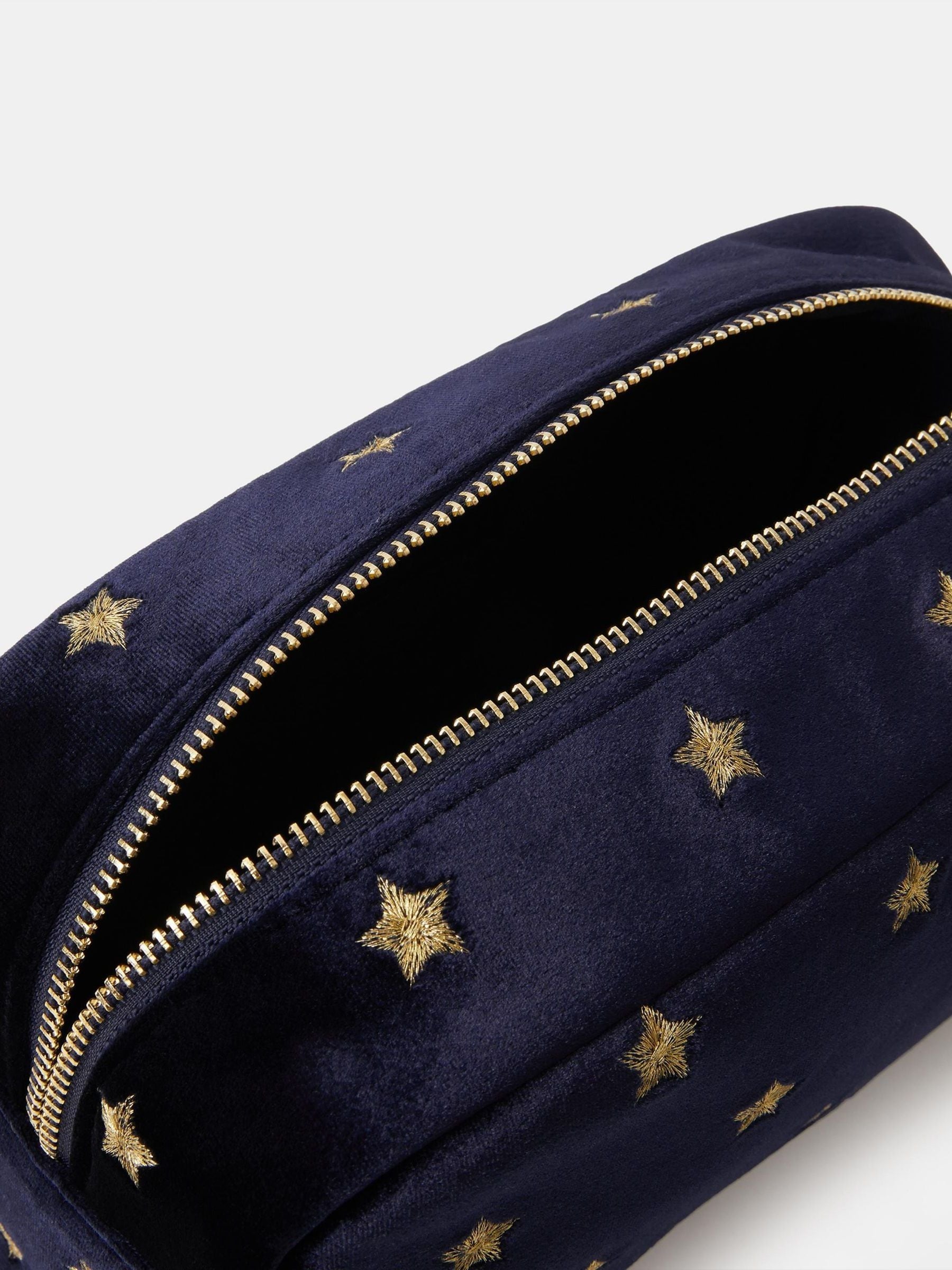 Accessorize Star Embroidered Make Up Bag