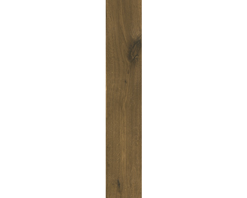 Porseleinen wand- en vloertegel Giornota Marrone 11 x 60 x 0,8 cm mat