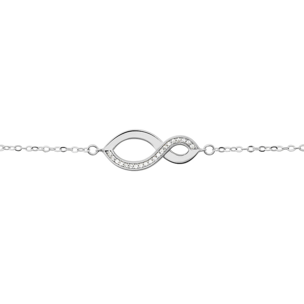 Bracelet Odile Argent Blanc Oxyde De Zirconium