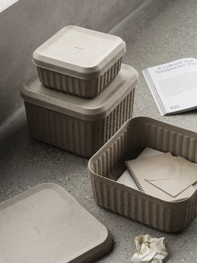 Blomus Set 2 Moulded paper pulp boxes -REDO- Size L