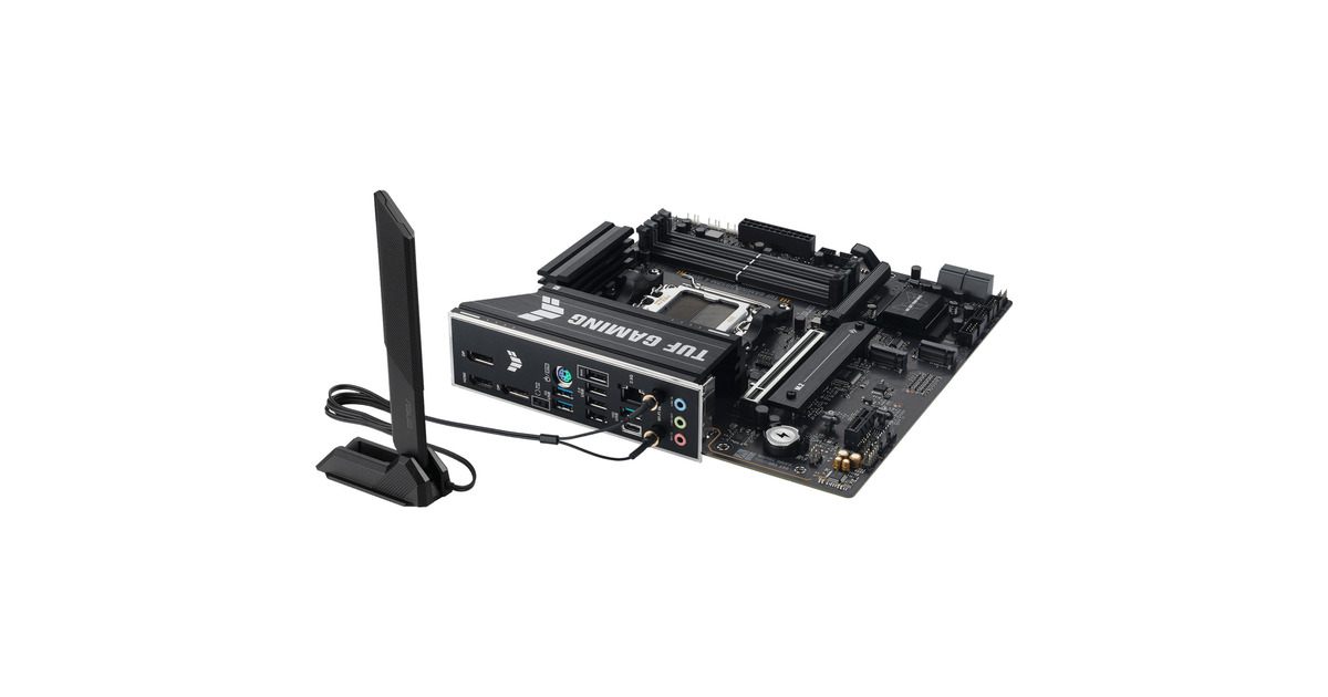 ASUSTUF Gaming B850M-E WIFI socket AM5 moederbord  (2.5 GbE-LAN, Wi-Fi 6E, BT, Sound, µATX)