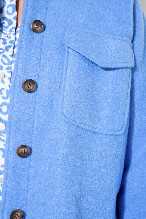 Hemdjacke, Wide Shape, Wolloptik