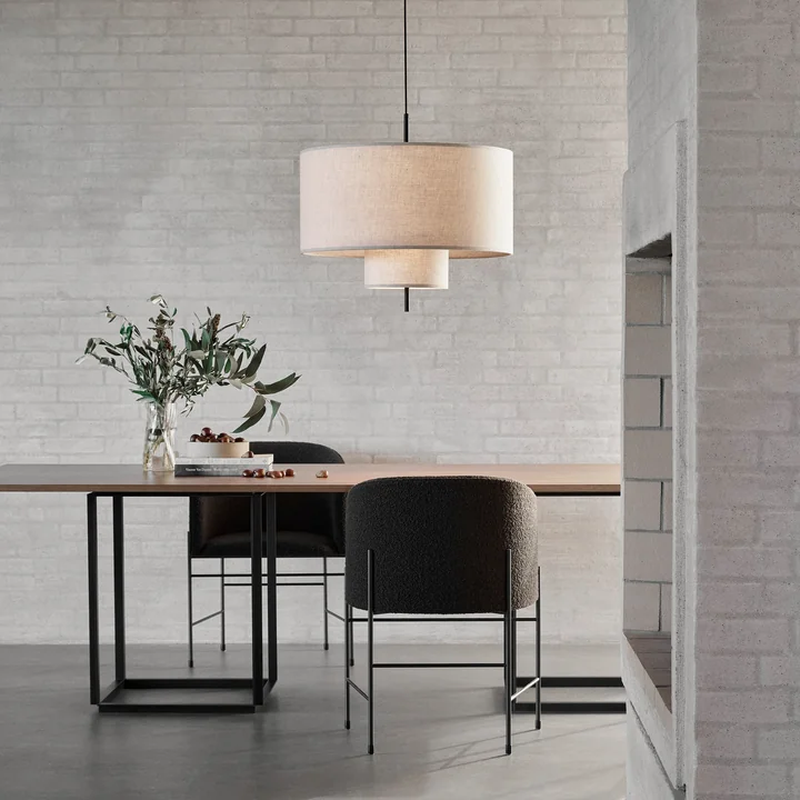 New Works - Margin Pendelleuchte Ø 70 cm, beige