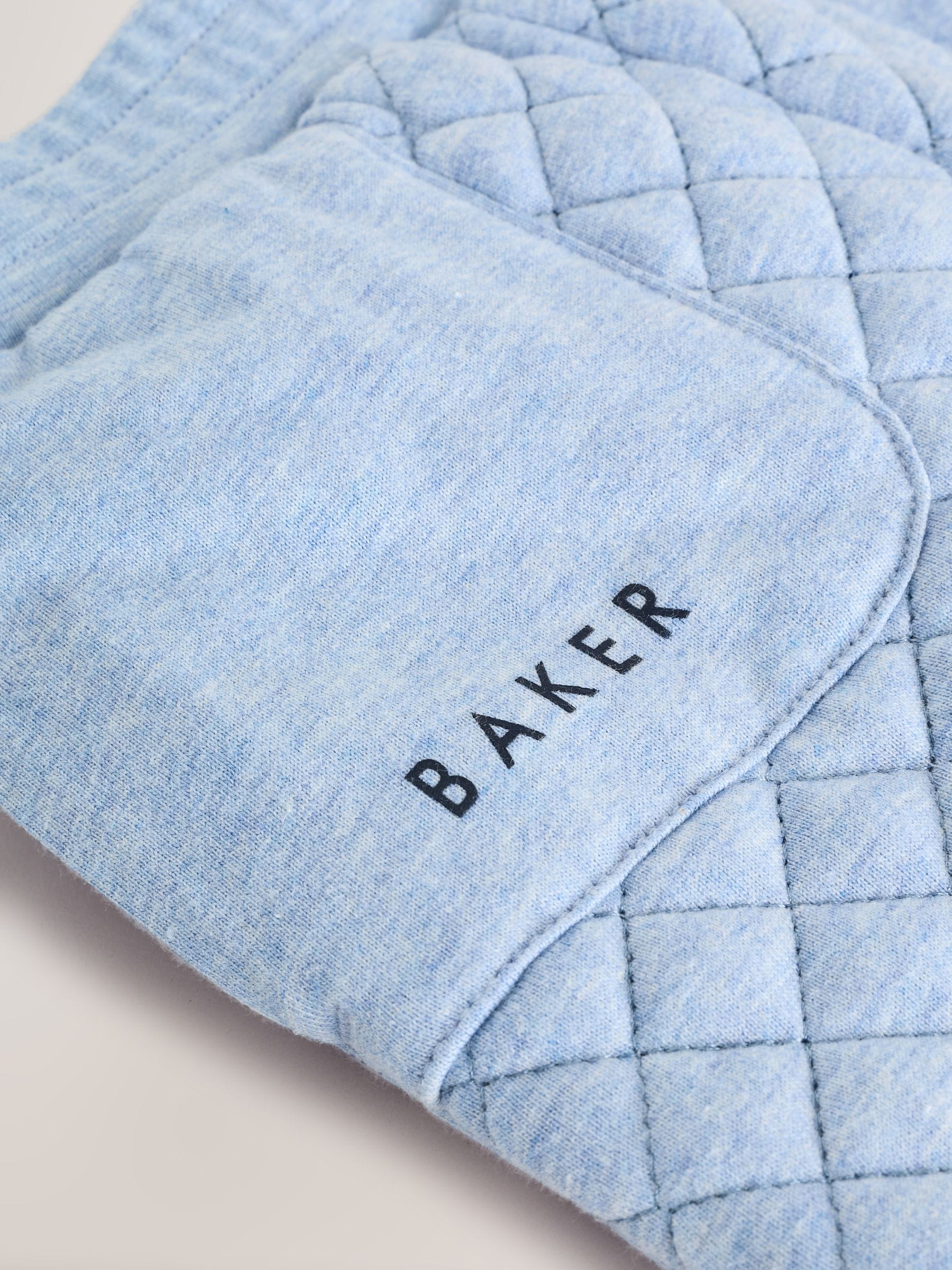 Blauw - Baker by Ted Baker Quilted Jacket T-Shirt and Trousers 3 Piece Set