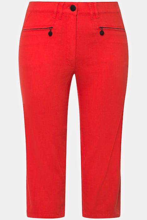 Hose Mony, wadenlang, Zipptaschen, Stretch
