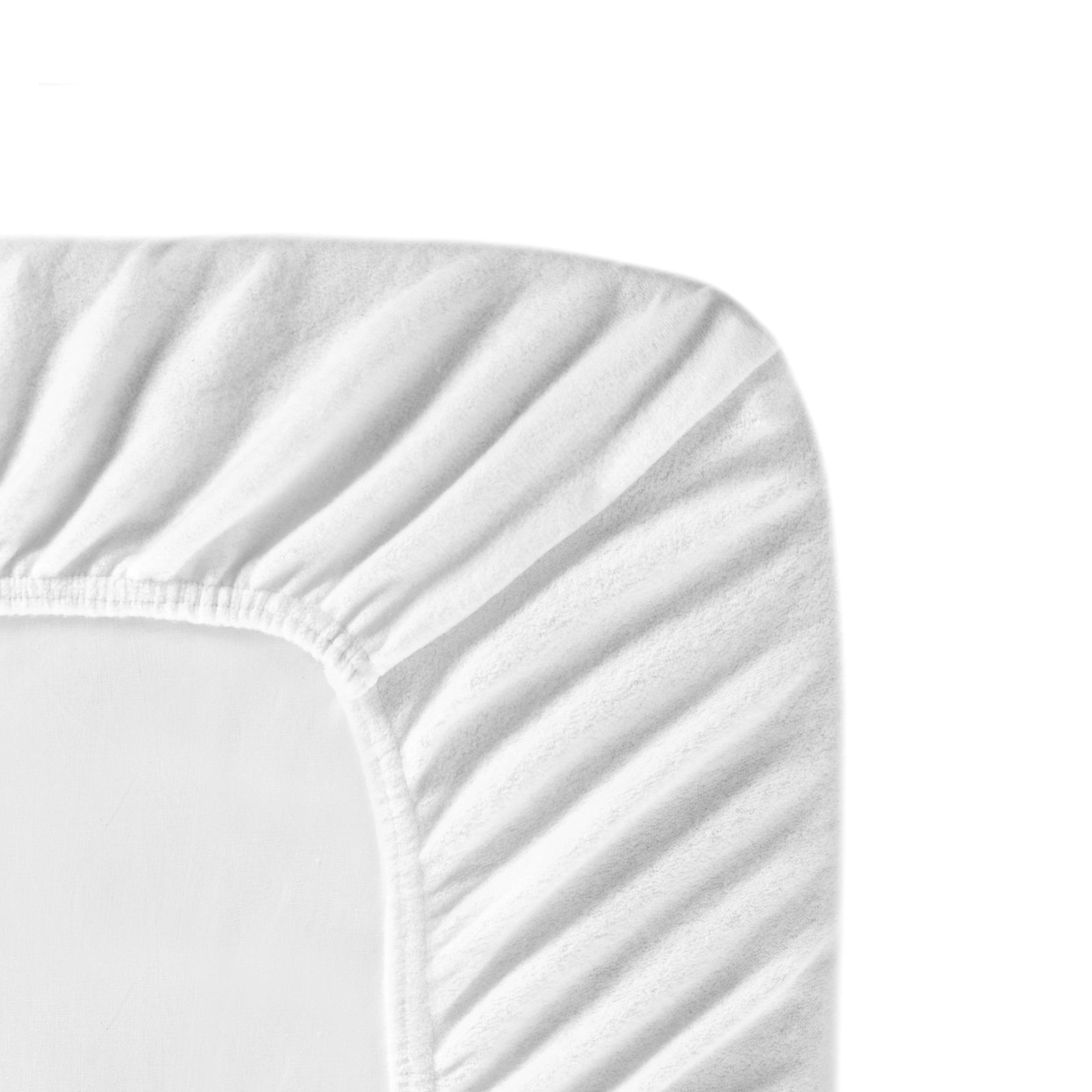 Cinderella katoenen molton topmatras (tot 15 cm matras) wit