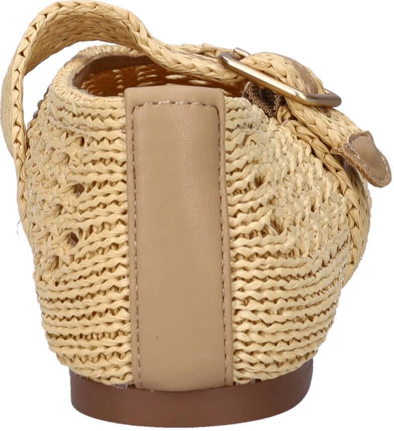 Nelson ballerina's met gevlochten beige