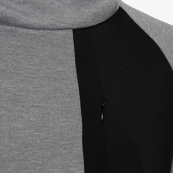 Osaga heren hoodie grijs met zwart detail