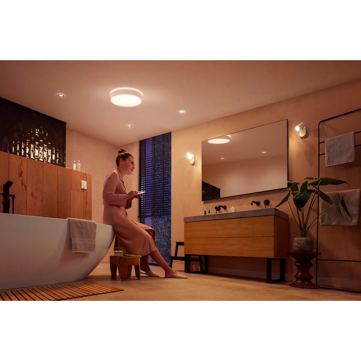 Philips Hue Xamento innfelt spotlys 3x5,7W (krom)