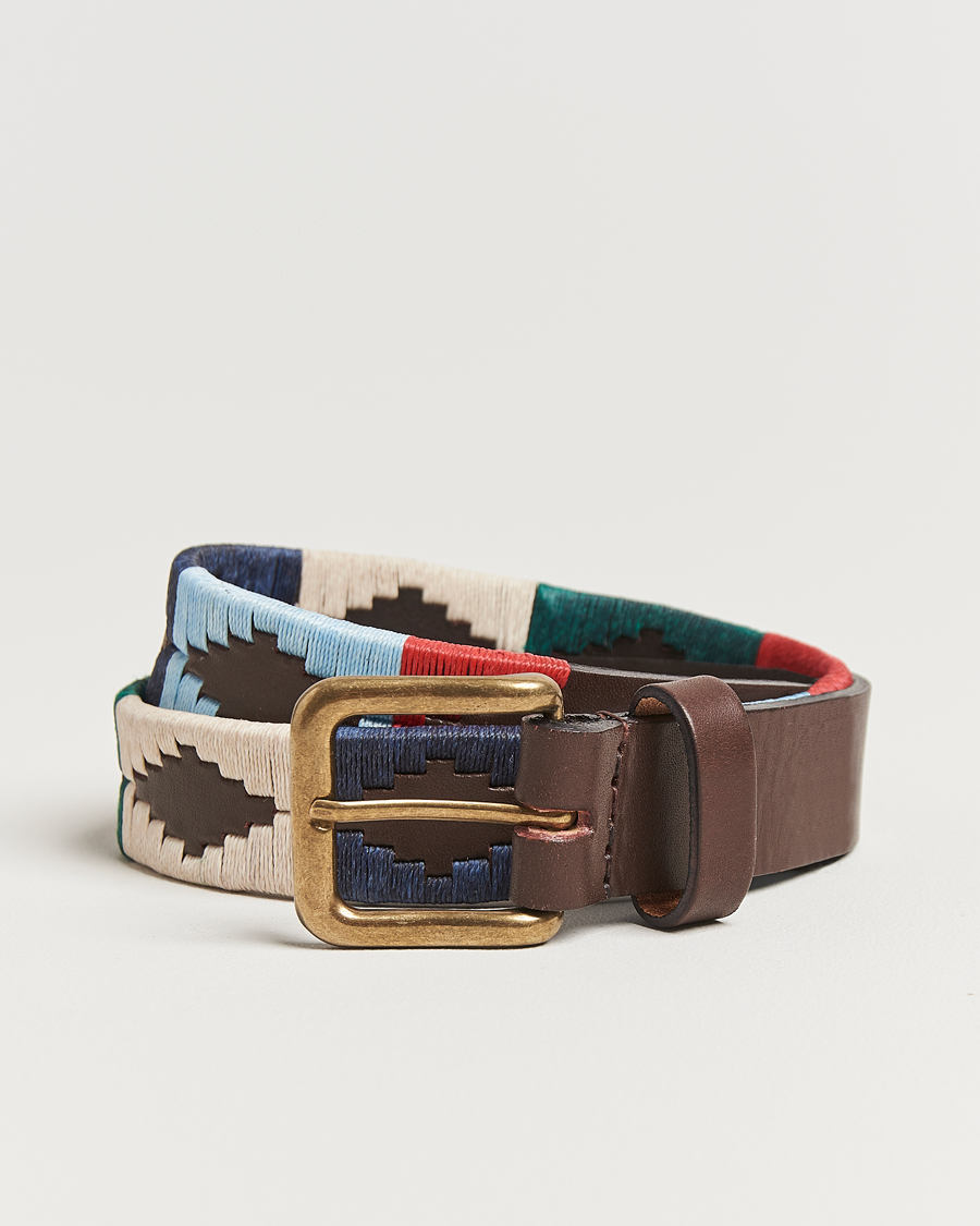 Pampeano Multi Hand Stitched Classic Leather Belt 3,5cm