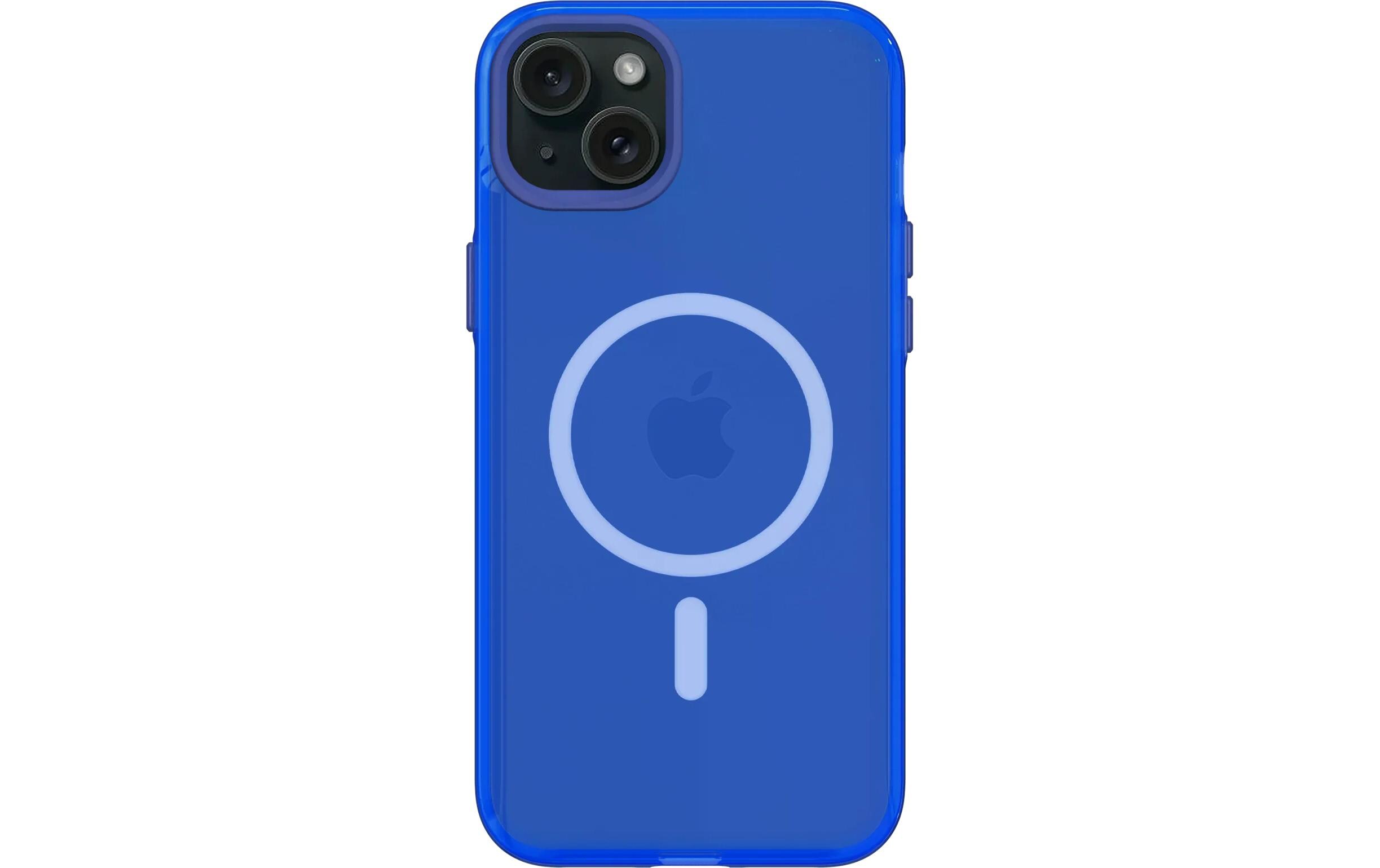 Back Cover JellyTint MagSafe iPhone 15 Plus Cyber BlueMagSafe-kompatible Schutzhülle für das Apple iPhone 15 Plus