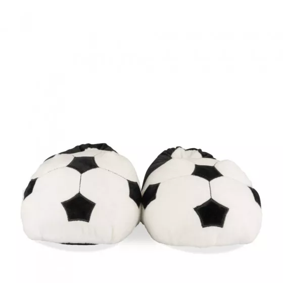 Chaussons peluche football NOIR TAMS