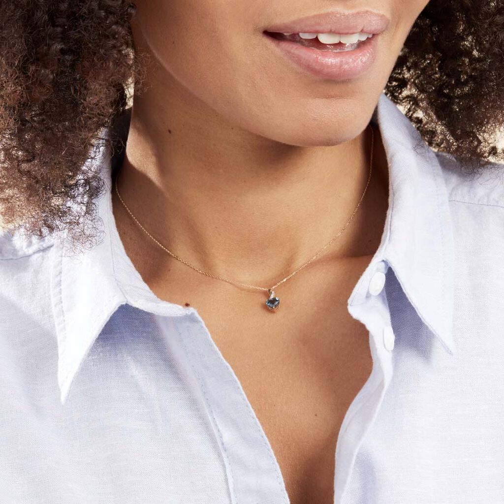 Collier Or Jaune Clothilde Topaze