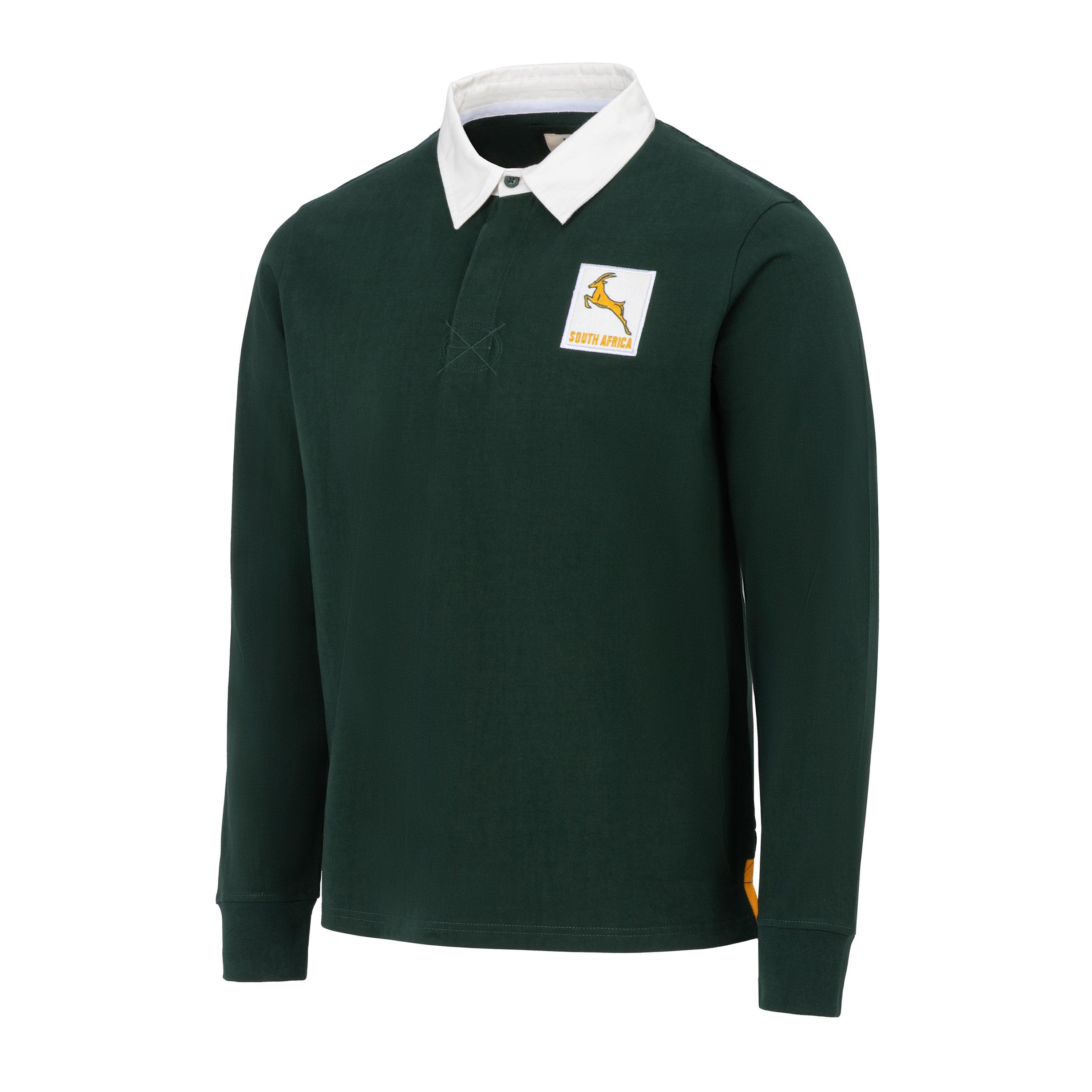 KooGa Vintage Long Sleeve Rugby Shirt Mens