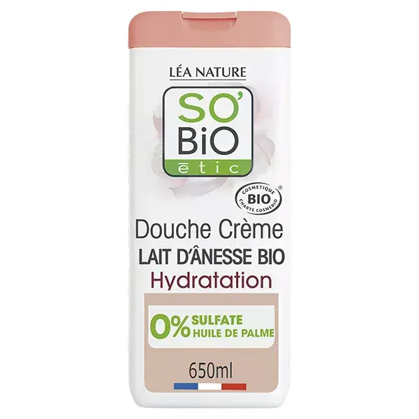 So'Bio Étic Creme de Banho Hidratante Delicado com Leite de Burra Orgânico 650ml