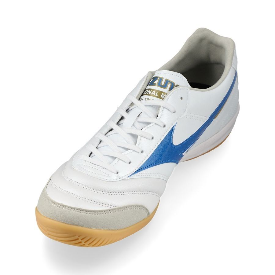 Mizuno Morelia Sala Elite IN Mugen - Blanc/Bleu/Doré