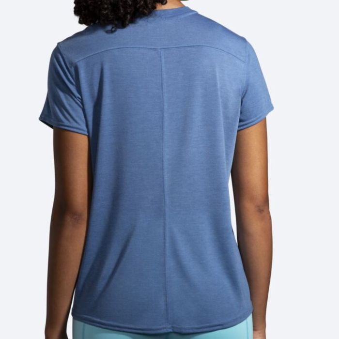 Brooks Dame T-shirts Distance Graphic Short Sleeve Blå