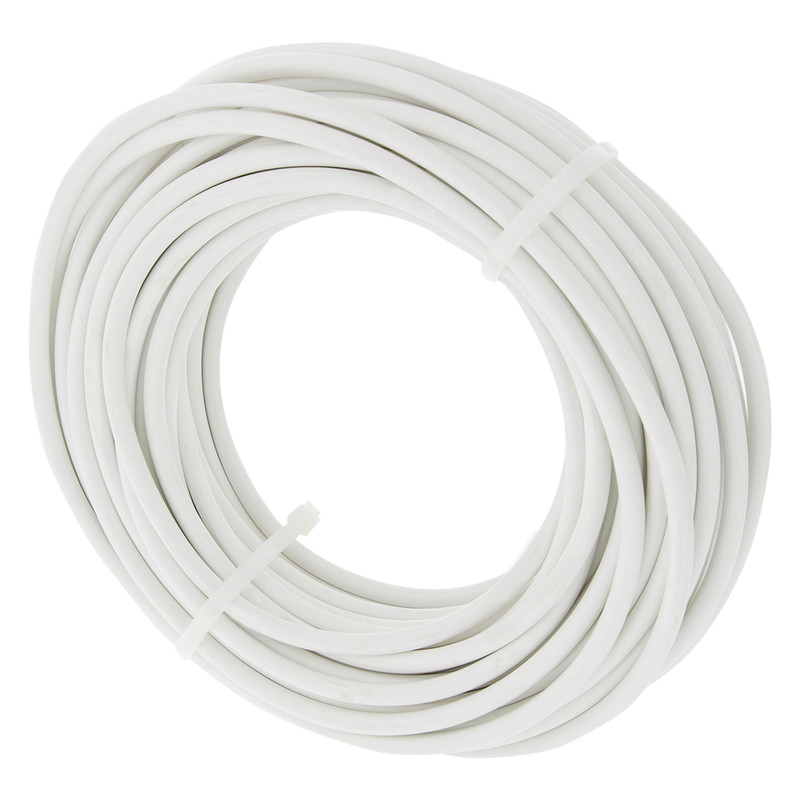 Huishoudkabel rond H03VV-F 20m 2x0,75mm² wit