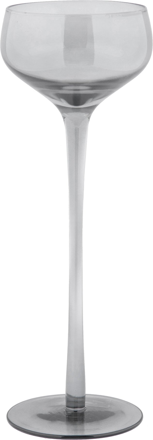Waxinelichthouder Lorraine grijs D 9 H 23 cm