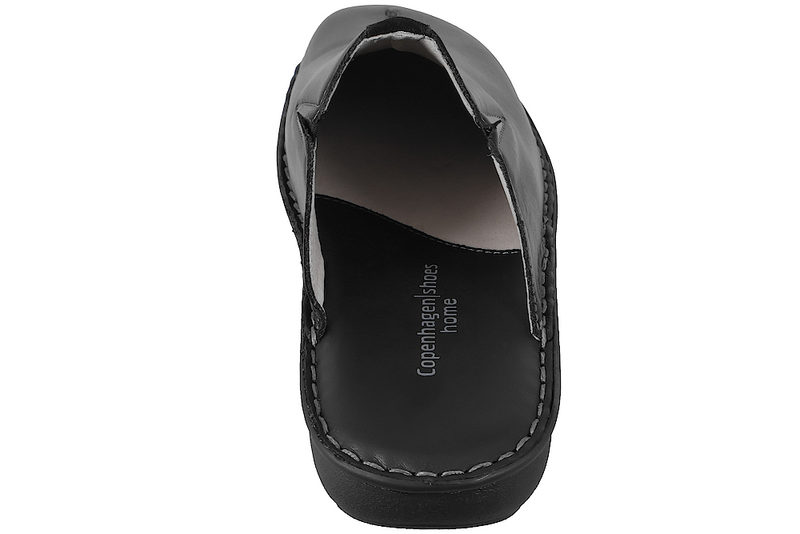 COPENHAGEN SHOES NESWILLE HJEMMESKO I SORT GLAT SKIND