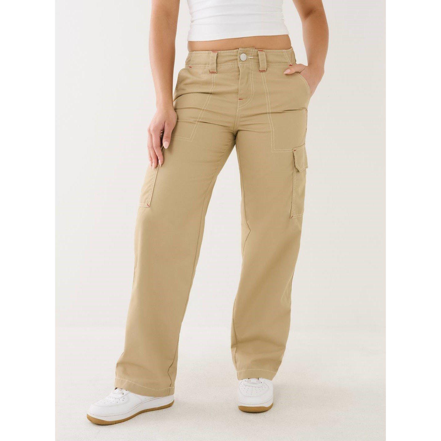 True Religion TR Military Oversized Cargo Trousers Womens