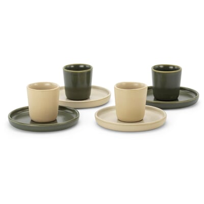 Untertasse zum Espressobecher (2 Stück), Natur-Beige