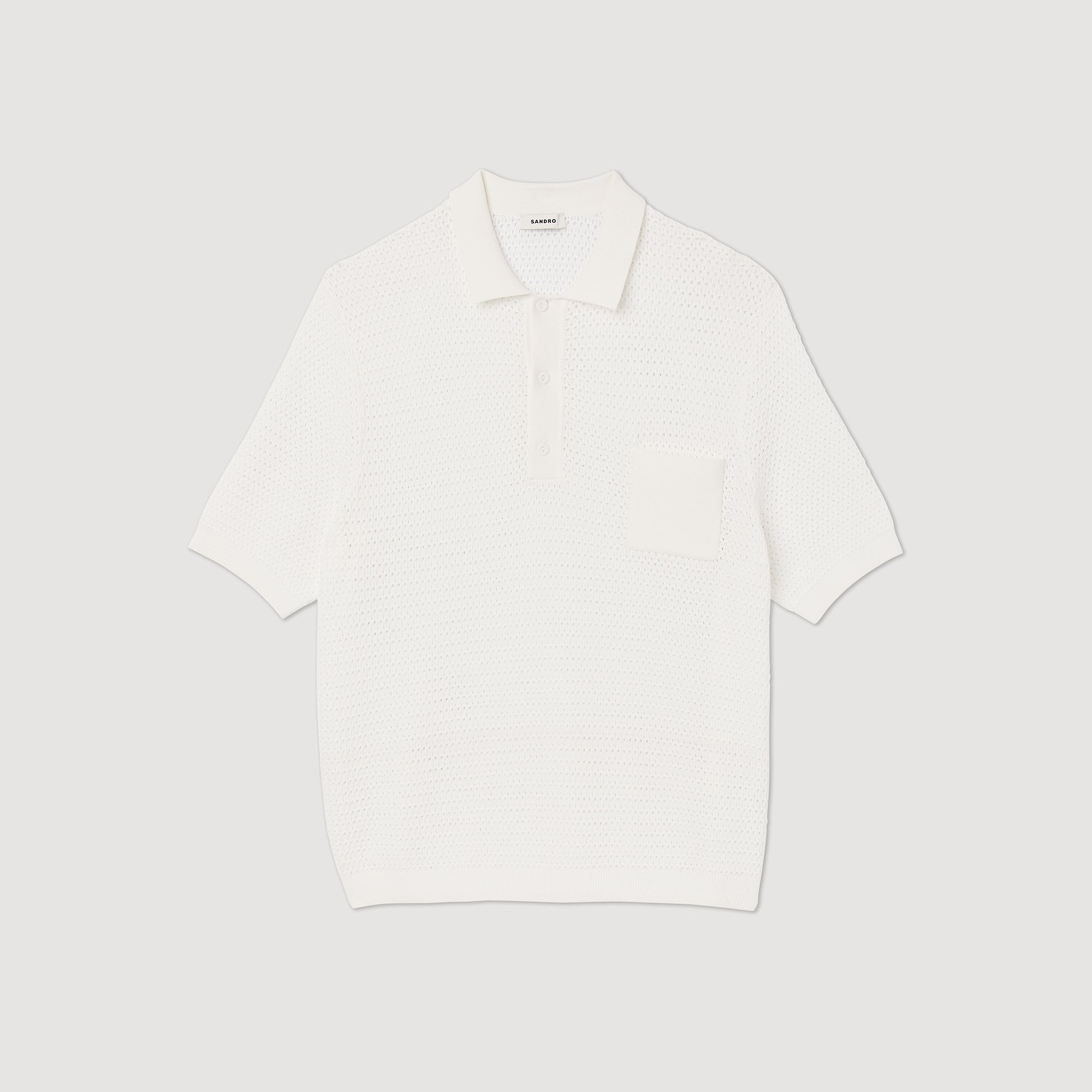 Pull polo manches courtes