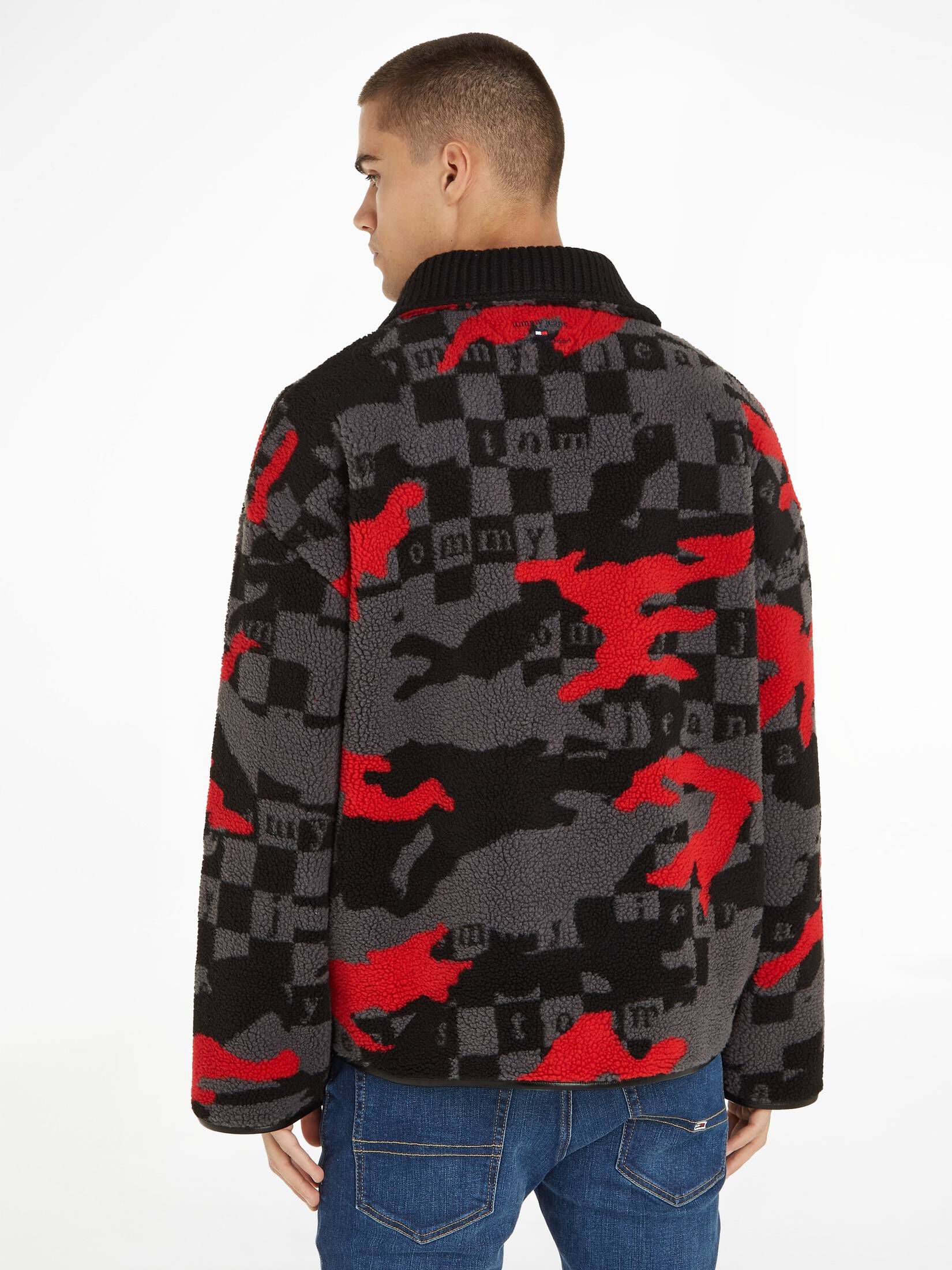 Tommy Jeans| Herren Fleecpullover TJCU POLAR FLEECE ZIPMOCK