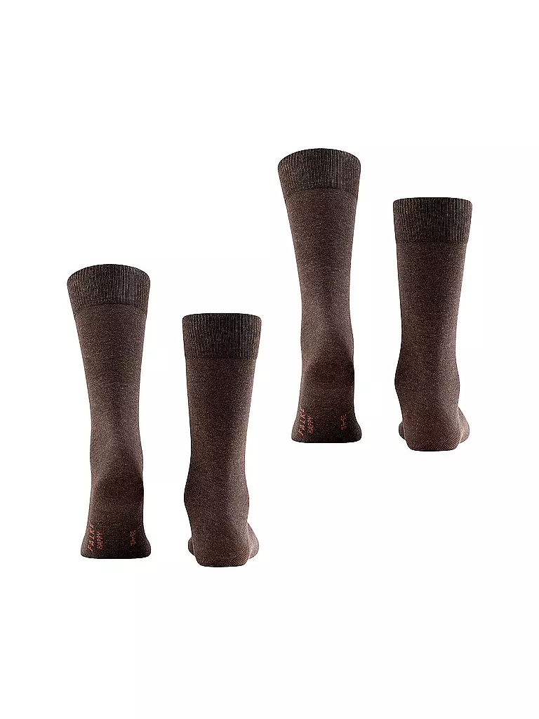FALKE Socken 2er Pkg HAPPY dark brown braun