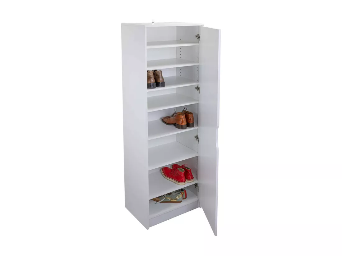 JENNY - Armoires à Chaussures avec Miroir Comprenant 7 Etagères.