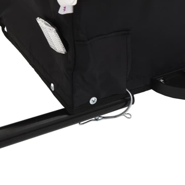 vidaXL Sykkelvogn svart 45 kg jern