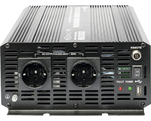 WATTSTOUR 2000W / 4000W 12V sinusomvormer WS12/2000SI