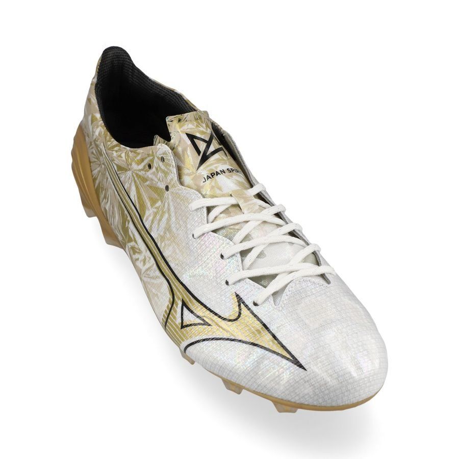 Mizuno Alpha Made in Japan FG/AG Prism Gold - Blanc/Doré/Noir
